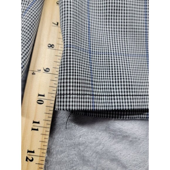 Travis Mathew Shorts Mens 36 black blue‎ Plaid Chino 10" inseam Stretch Casual - Picture 2 of 6